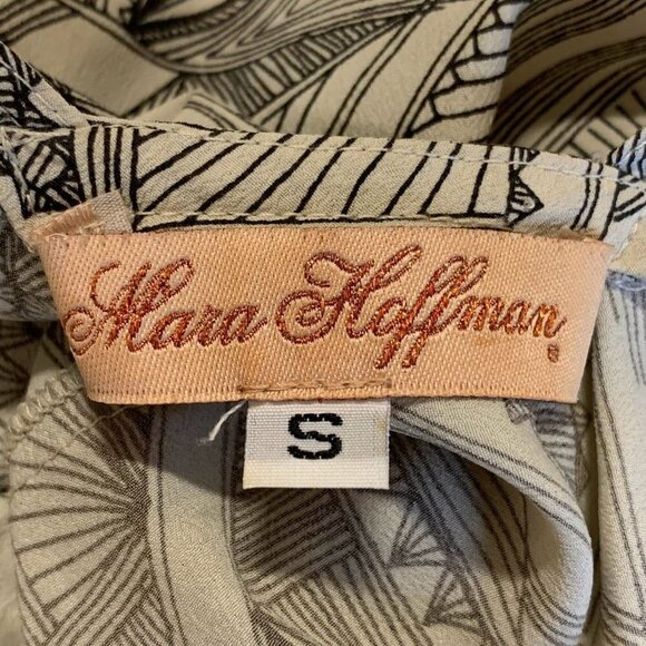 Mara Hoffman Women's Geometric Sleeveless Button Front Flowing‎ Top Size S - Picture 6 of 11